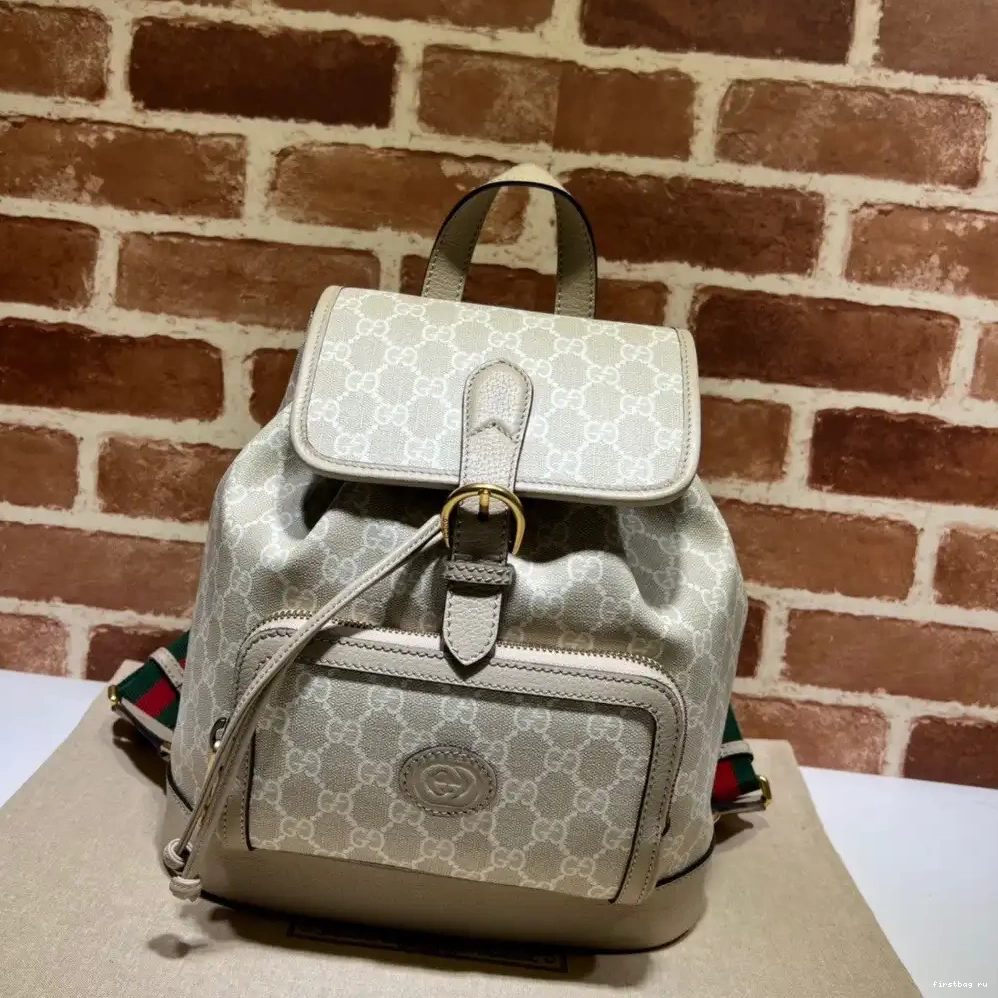 Backpack G with Gucci Interlocking 0707